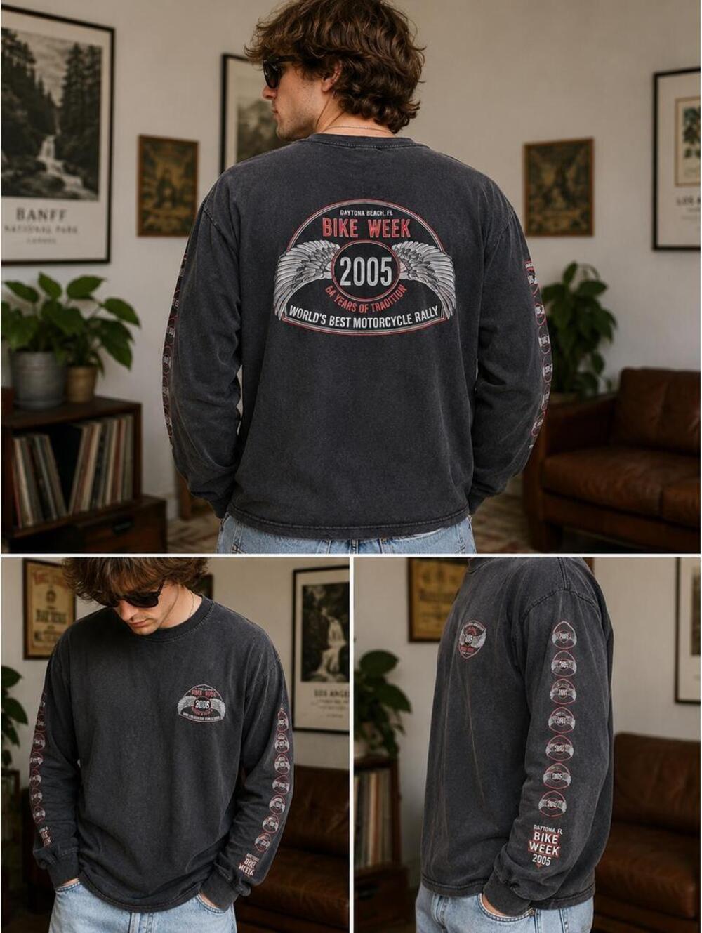 The Mountain Men's Grey and Brown Tshirt